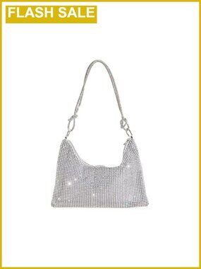CORIOS Rhinestone Clutch Bag Evening Hobo Purse Women Wedding Party Handbag